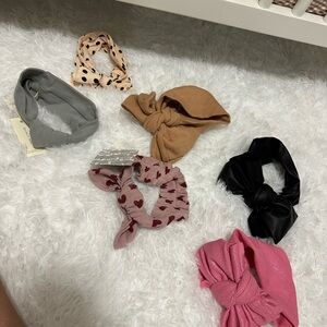 Lot of 6 baby headwraps/ bows
